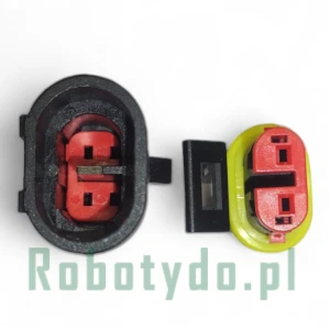 złączka wtyczka i gniazdo 2 piny do stacji dokującej Robomow model RK