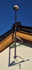 Uchwyt ścienny, mocowanie do ściany anteny RTK dla robotów koszących Mammotion Luba/Yuka